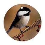 Chickadee Ornament (Round)