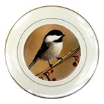 Chickadee Porcelain Plate