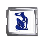 Matisse Blue Nude Mega Link Italian Charm (18mm)