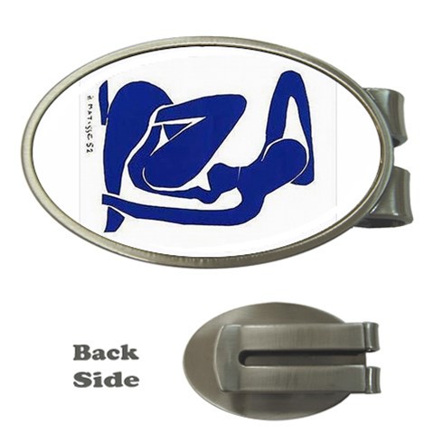 Matisse Blue Nude Money Clip (Oval) from ArtsNow.com Front