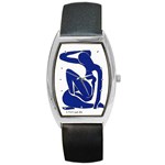 Matisse Blue Nude Barrel Style Metal Watch