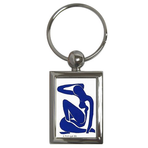 Matisse Blue Nude Key Chain (Rectangle) from ArtsNow.com Front