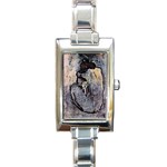 Blue Nude Picasso Rectangular Italian Charm Watch