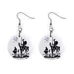 Don Quixote Picasso 1  Button Earrings