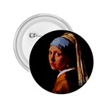 Girl with a Pearl Vermeer 2.25  Button