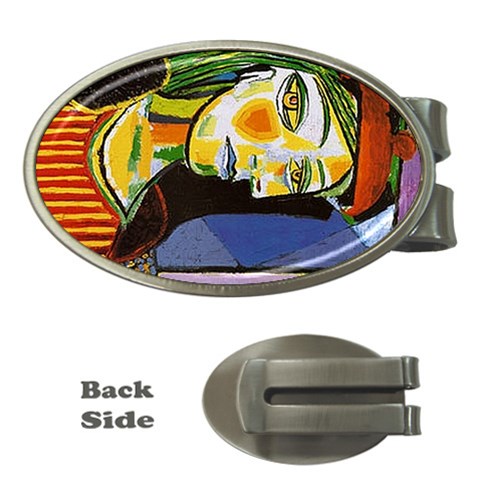 Girl With Red Beret Picasso Money Clip (Oval) from ArtsNow.com Front