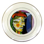 Girl With Red Beret Picasso Porcelain Plate