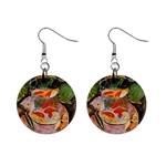 Goldfish Matisse 1  Button Earrings