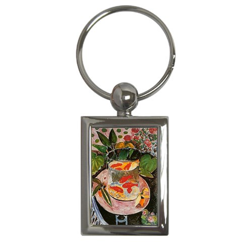 Goldfish Matisse Key Chain (Rectangle) from ArtsNow.com Front