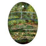 Le Pont Japonais a Giverny Monet Ornament (Oval)