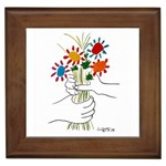 Petite Fleurs Picasso Framed Tile