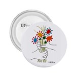 Petite Fleurs Picasso 2.25  Button