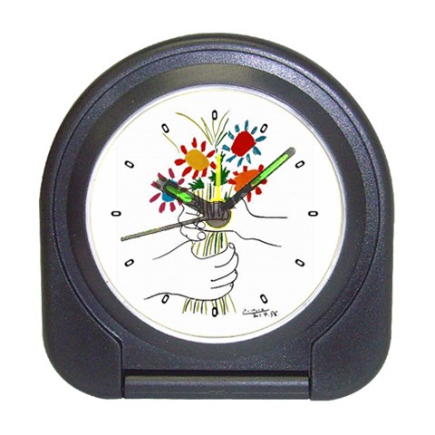 Petite Fleurs Picasso Travel Alarm Clock from ArtsNow.com Front