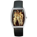 Three Graces Botticelli Barrel Style Metal Watch