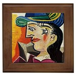 Woman with Blue Hat Picasso Framed Tile