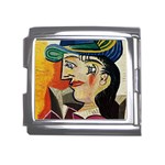 Woman with Blue Hat Picasso Mega Link Italian Charm (18mm)