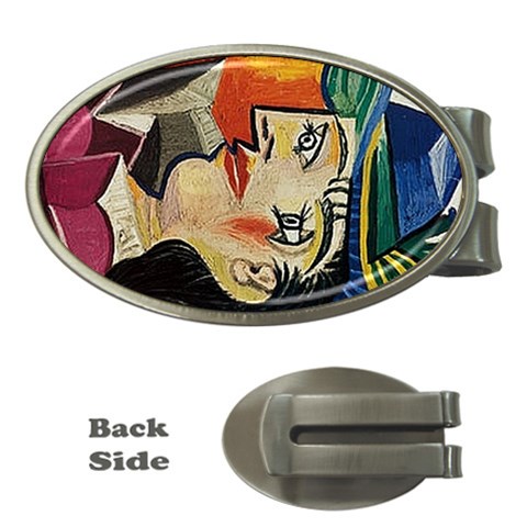 Woman with Blue Hat Picasso Money Clip (Oval) from ArtsNow.com Front