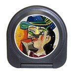 Woman with Blue Hat Picasso Travel Alarm Clock