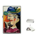 Woman with Blue Hat Picasso Flip Top Lighter