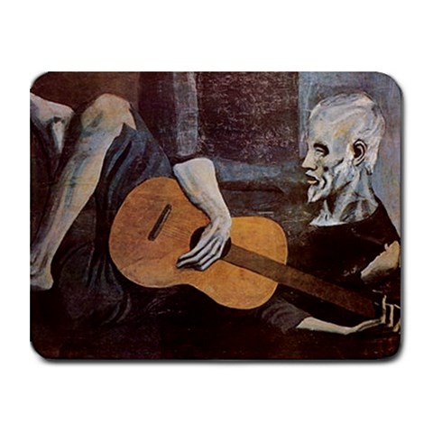 Old Guitarist Picasso Small Mousepad from ArtsNow.com Front