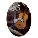 Old Guitarist Picasso Ornament (Oval)