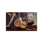 Old Guitarist Picasso Sticker (Rectangular)