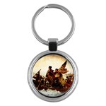 Washington Crossing the Delaware Key Chain (Round)