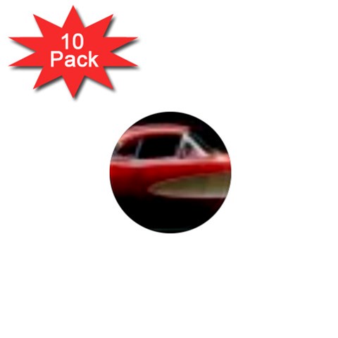 red corvette 1  Mini Magnet (10 pack)  from ArtsNow.com Front