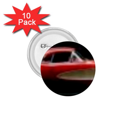 red corvette 1.75  Button (10 pack)  from ArtsNow.com Front