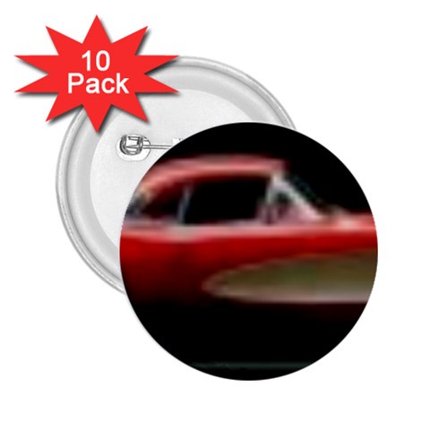 red corvette 2.25  Button (10 pack) from ArtsNow.com Front