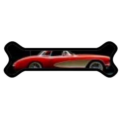 red corvette Magnet (Dog Bone) from ArtsNow.com Front