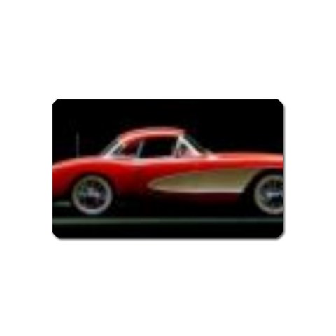 red corvette Magnet (Name Card) from ArtsNow.com Front