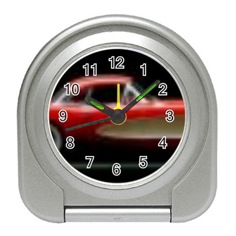 red corvette Travel Alarm Clock from ArtsNow.com Front