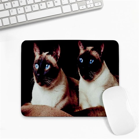 Siamese 3 Small Mousepad from ArtsNow.com Front