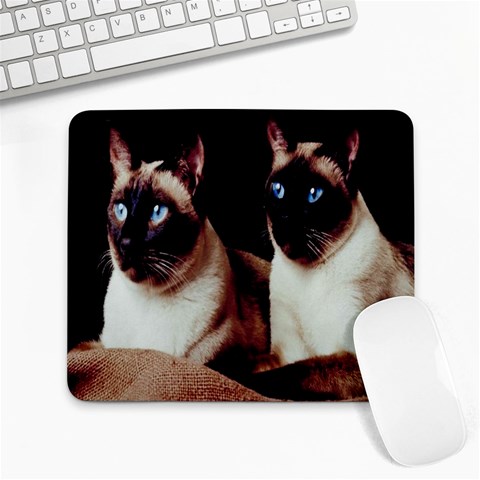 Siamese 3 Large Mousepad from ArtsNow.com Front