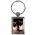 Siamese 3 Key Chain (Rectangle)