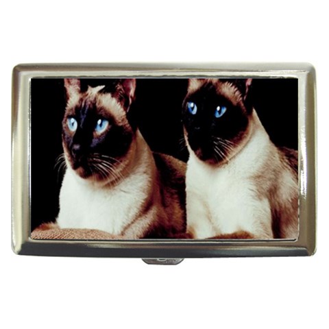 Siamese 3 Cigarette Money Case from ArtsNow.com Front