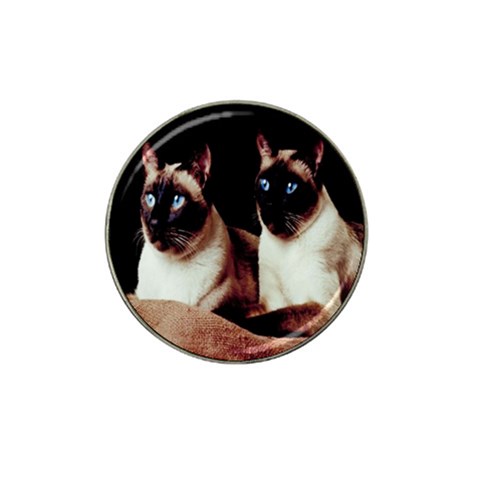 Siamese 3 Hat Clip Ball Marker from ArtsNow.com Front