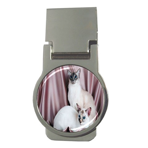 Siamese Sisters Money Clip (Round) from ArtsNow.com Front