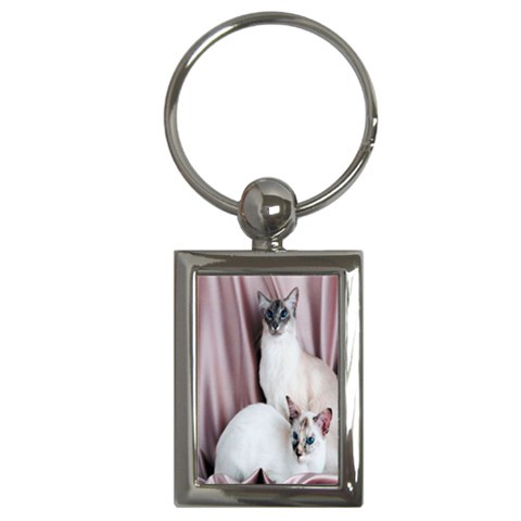 Siamese Sisters Key Chain (Rectangle) from ArtsNow.com Front