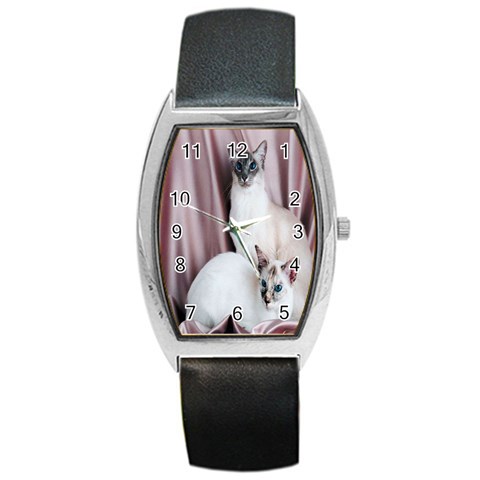 Siamese Sisters Barrel Style Metal Watch from ArtsNow.com Front