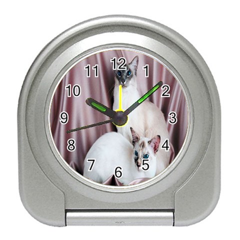 Siamese Sisters Travel Alarm Clock from ArtsNow.com Front