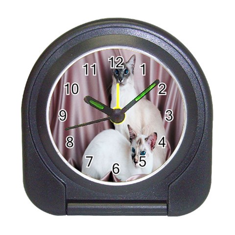 Siamese Sisters Travel Alarm Clock from ArtsNow.com Front