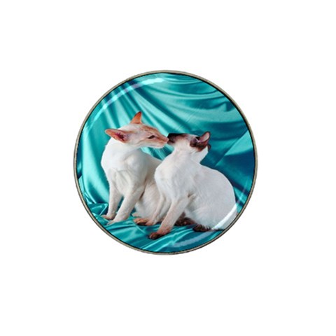 Siamese Kissy Kissy Hat Clip Ball Marker (4 pack) from ArtsNow.com Front