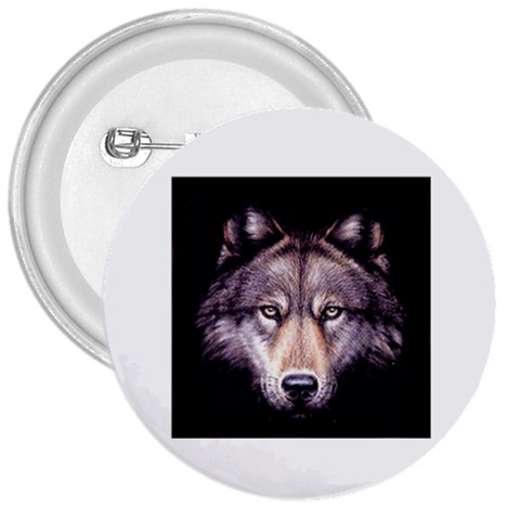 wolf 3  Button from ArtsNow.com Front