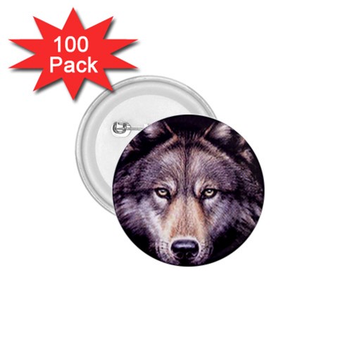 wolf 1.75  Button (100 pack)  from ArtsNow.com Front