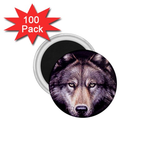 wolf 1.75  Magnet (100 pack)  from ArtsNow.com Front