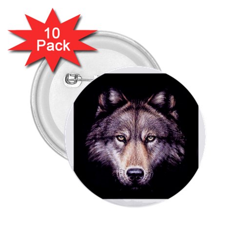 wolf 2.25  Button (10 pack) from ArtsNow.com Front