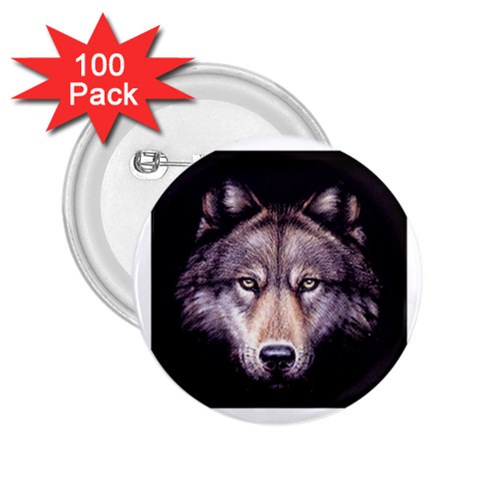 wolf 2.25  Button (100 pack) from ArtsNow.com Front