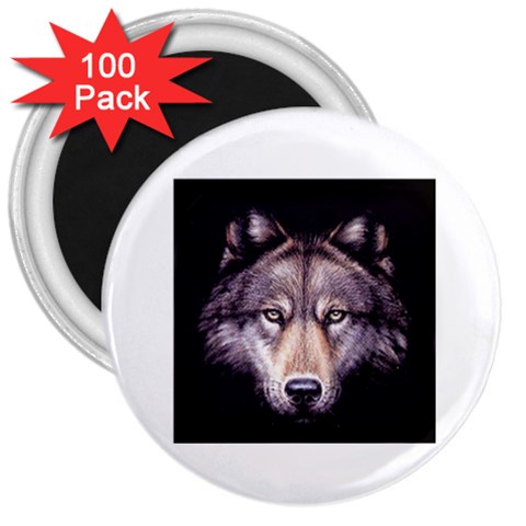 wolf 3  Magnet (100 pack) from ArtsNow.com Front